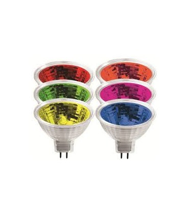 DICROICA 35mm 20W 12V  GU4 AMARILLO