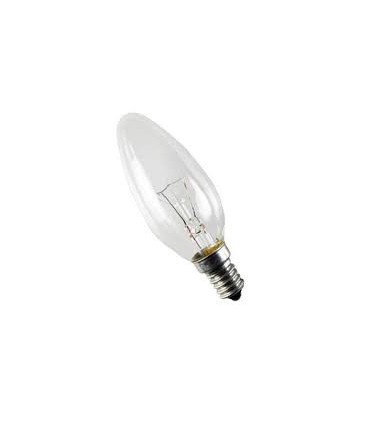 LÁMPARA. VELA LISA CLARA 60W-125V E-14