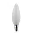 LÁMPARA. VELA LISA MATE 25W-230V E-14