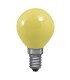 LÁMPARA. ESFÉRICA 15W-230V E14 AMARILLA