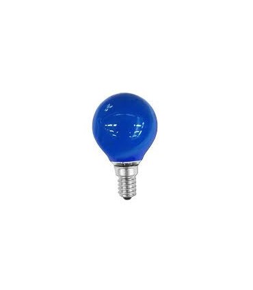 LÁMPARA. ESFÉRICA 15W-230V E14 AZUL