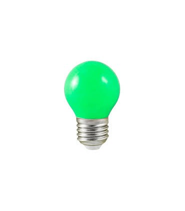 LÁMPARA. ESFÉRICA 15W-230V E27 VERDE