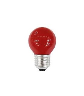 LÁMPARA. ESFÉRICA 25W-230V E27 ROJO