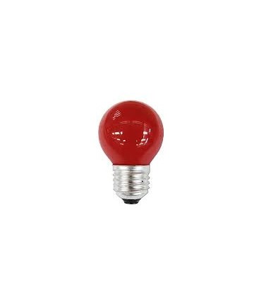 LÁMPARA. ESFÉRICA 25W-230V E27 ROJO