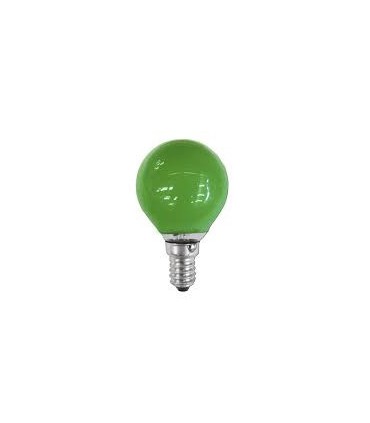LÁMPARA. ESFÉRICA 25W-230V E14 VERDE