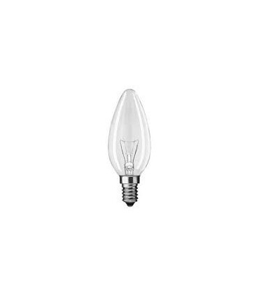LÁMPARA. VELA LISA CLARA 60W-230V E-14