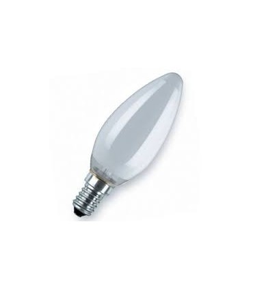 LÁMPARA. VELA LISA OPAL 60W-230V E-14