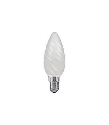 LÁMPARA. VELA RIZADA MATE 25W-230V E-14