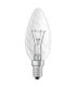 LÁMPARA. VELA RIZADA CLARA 60W-230V E-14