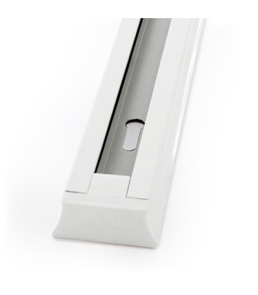 Carril para Focos de LEDs 1M Color Blanco con Conector