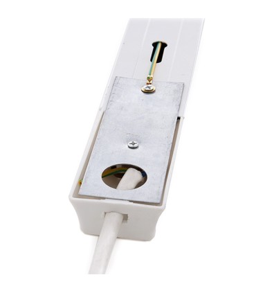Carril para Focos de LEDs 1M Color Blanco con Conector
