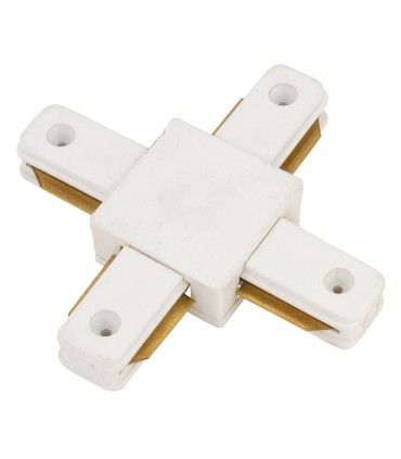 Conector X para Carril Color Blanco