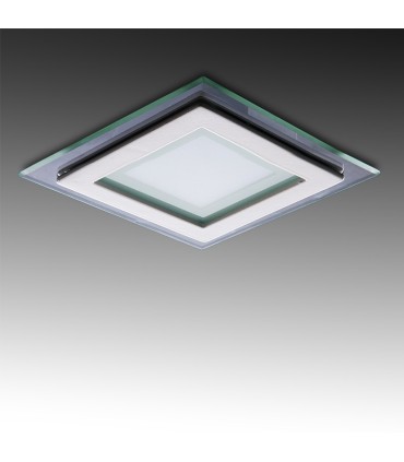 Downlight de LEDs Cuadrado con Cristal 95x95mm 6W 450Lm 30.000H