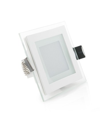 Downlight de LEDs Cuadrado con Cristal 95x95mm 6W 450Lm 30.000H