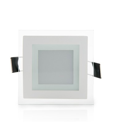 Downlight de LEDs Cuadrado con Cristal 95x95mm 6W 450Lm 30.000H