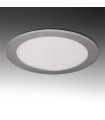 Placa de LEDs Circular ECOLINE 225m 18W 1350Lm 30.000H Aro Color Plata
