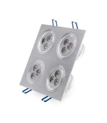 Foco Downlight de LEDs Cuadrado 12W 1200Lm 30.000H