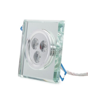 Foco Downlight de LEDs Cuadrado 3W 300Lm 30.000H