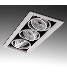 Foco Downlight de LEDs Rectangular 9W 900Lm 30.000H