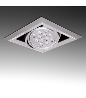 Foco Downlight de LEDs Cuadrado 12W 1200Lm 30.000H