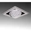 Foco Downlight de LEDs Cuadrado 12W 1200Lm 30.000H
