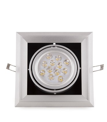 Foco Downlight de LEDs Cuadrado 12W 1200Lm 30.000H