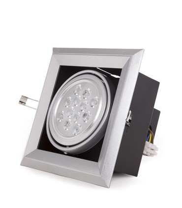 Foco Downlight de LEDs Cuadrado 12W 1200Lm 30.000H