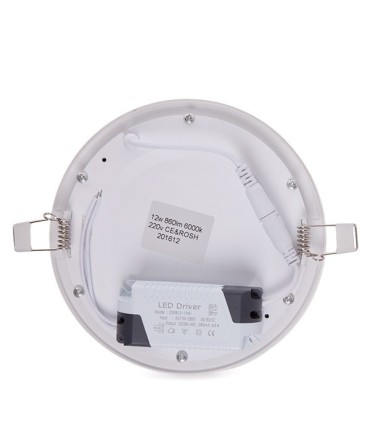 Placa de LEDs Circular ECOLINE 170mm 12W 860Lm 30.000H