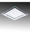 Downlights de LEDs Cuadrado con Cristal 160x160mm 12W 900Lm 30.000H