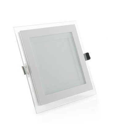 Downlights de LEDs Cuadrado con Cristal 160x160mm 12W 900Lm 30.000H