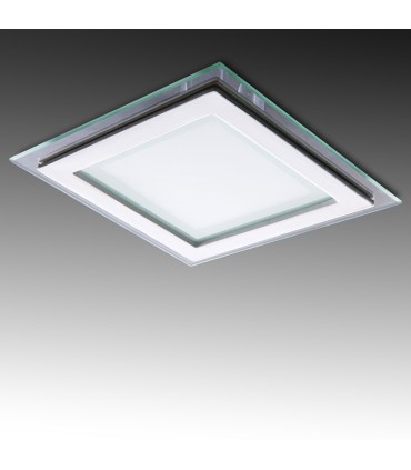 Downlights de LEDs Cuadrado con Cristal 200x200mm 15W 1150Lm 30.000H