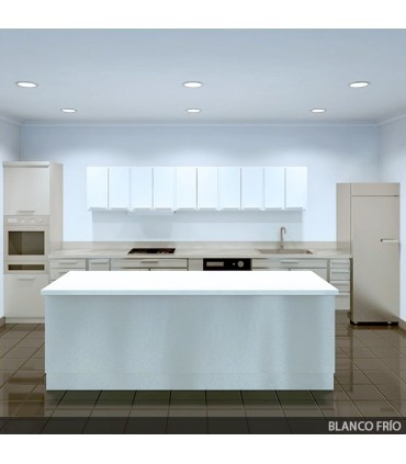 Downlights de LEDs Circular de LEDs con Cristal Ø200mm 15W 1150Lm 30.000H