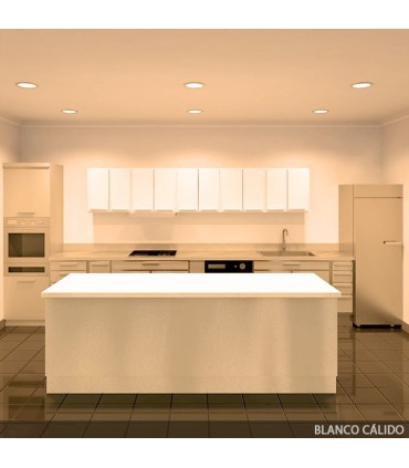 Downlights de LEDs Circular de LEDs con Cristal Ø200mm 15W 1150Lm 30.000H