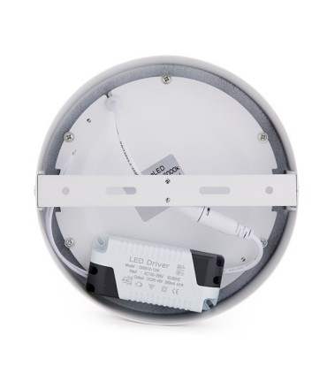 Plafón de Techo de LEDs Circular de Superficie Ø169mm 12W 930Lm 30.000H