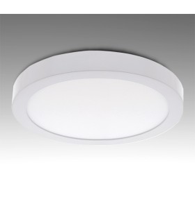 Plafón de Techo de LEDs Circular de Superficie Ø225mm 18W 1190Lm 30.000H