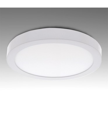 Plafón de Techo de LEDs Circular de Superficie Ø225mm 18W 1190Lm 30.000H