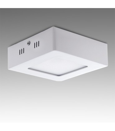 Plafón de Techo de LEDs Cuadrado de Superficie 120mm 6W 470Lm 30.000H