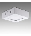 Plafón de Techo de LEDs Cuadrado de Superficie 120mm 6W 470Lm 30.000H