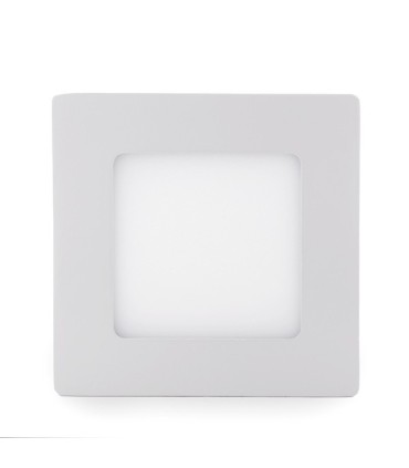 Plafón de Techo de LEDs Cuadrado de Superficie 120mm 6W 470Lm 30.000H
