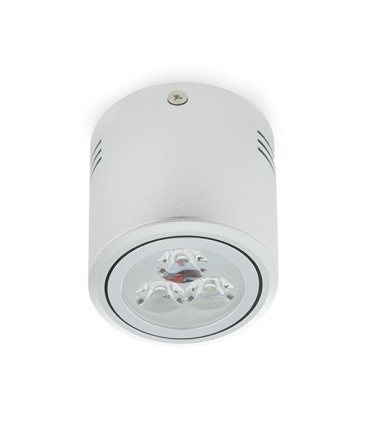 Foco Downlight de Superficie de LEDs Aluminio 3W 300Lm 30.000H