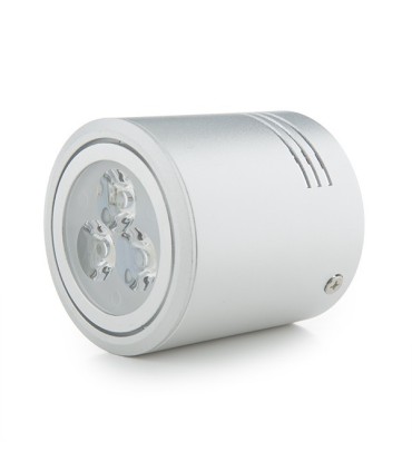 Foco Downlight de Superficie de LEDs Aluminio 3W 300Lm 30.000H