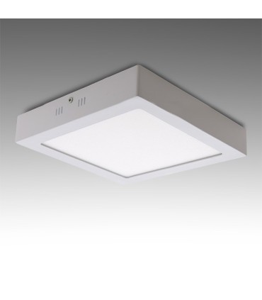 Plafón de Techo de LEDs Cuadrado de Superficie 225mm 18W 932Lm 30.000H