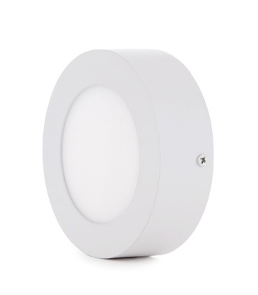 Plafón de Techo de LEDs Circular de Superficie Ø120mm 6W 470Lm 30.000H