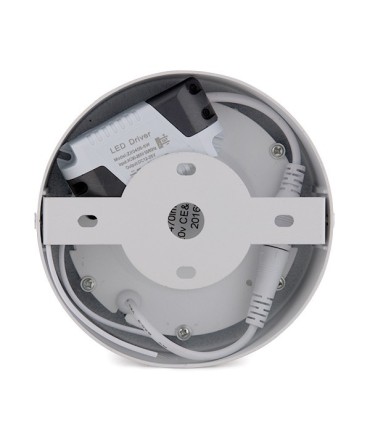 Plafón de Techo de LEDs Circular de Superficie Ø120mm 6W 470Lm 30.000H