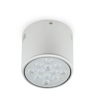 Foco Downlight de Superficie de LEDs Aluminio 12W 1200Lm 30.000H