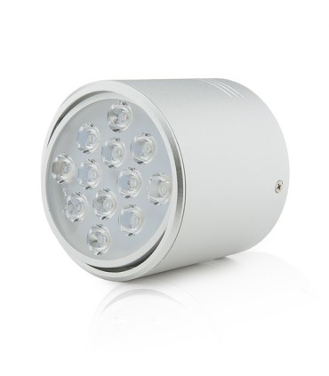 Foco Downlight de Superficie de LEDs Aluminio 12W 1200Lm 30.000H