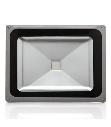 Foco Proyector de LEDs para Exterior BRICO 50W 4250Lm 30.000H Azul