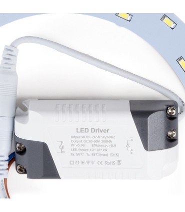 Aro de LEDs para sustituir a Fluorescentes Circulares 12W 1020Lm 30.000H