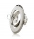 Aro Downlight Basculante Circular Acero  92mm