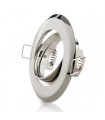 Aro Downlight Basculante Circular Acero  92mm